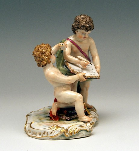 Meissen figur gruppe putten - ,