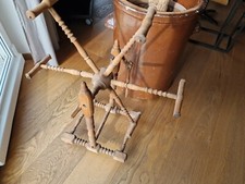 antik Haspel alte Wollhaspel Garnhaspel Spinnrad Zubehör mn