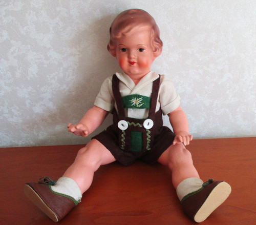 Alte zelluloid puppe - puppe, cm