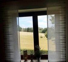 Schiebegardinen im 2 er Set modern