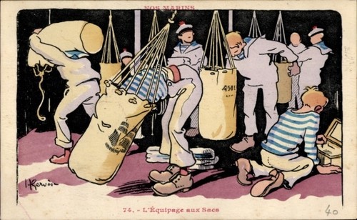 Cpa nos marins equipage - nos, marins,