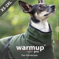 Warmup Cape Pro pine green Wendecape Trocknen & wärmen Hundemantel Hundejacke