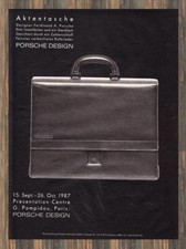 Porsche Design Aktentasche - Reklame Werbeanzeige Original-Werbung 1987