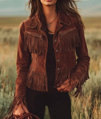Damen fransen wildleder - damen,