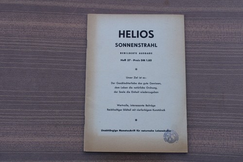 Helios sonnenstrahl heft - helios, nr