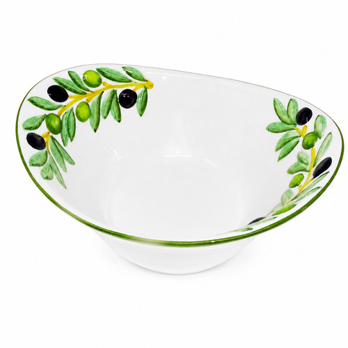 Keramikschale oliven 25x21 - oliven, cm