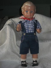 Schildkrötpuppe" Hans "  unbespielt  Originalkleidung  -  41 cm