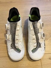 Q36.5 Unique Rennradschuhe Weiss, Gr. 39, Fahrradschuhe