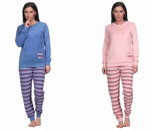 Damen frottee pyjama - damen,