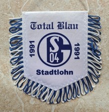 Fanclub Wimpel Schalke 04 " TOTAL BLAU STADTLOHN S04 Banner Fussball fan Ultras