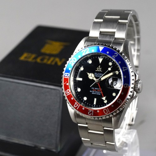 Elgin gmt diver 200m - 200m, fk-1028-c