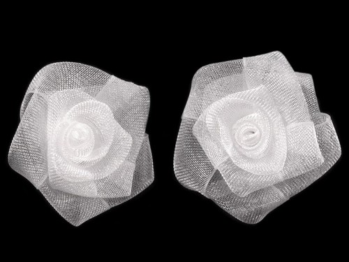 Satin röschen 30 mm - Ø,