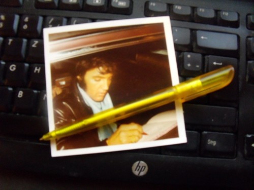 Elvis photo auto 1970 - elvis, 1970-rare