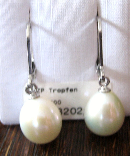 Perlenohrringe 925 silber - 925,