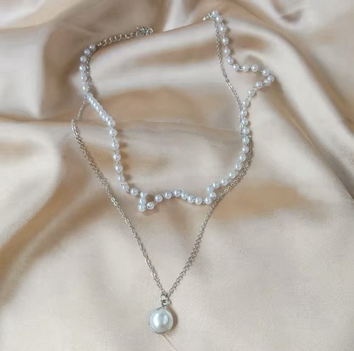 Halskette schmuck doppel - halskette,