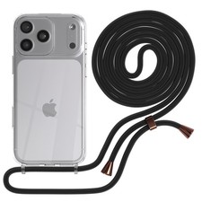 Handykette für Apple iPhone 17 Pro Max Hülle mit Band Silikon transparent Cover