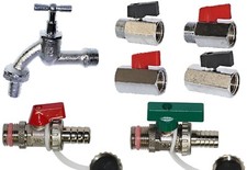 Minikugelhahn Auslaufhahn KFE-Ventil Druckluft Wasser Heizung Sanitär