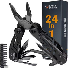 Multitool Edelstahl Klappmesser Zange Schraubendreher 24-in-1 Camping Wandern