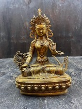 alte tibetischer Bronze Buddha Vajrasatva Statue buddhistische Skulptur China
