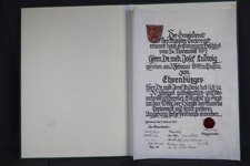 Ehrenbürgerurkunde Markt