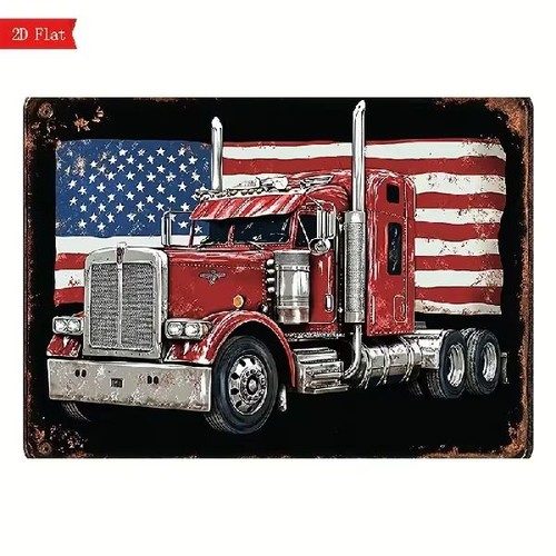 Blechschild truck peterbilt - blechschild,