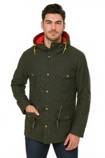 Barbour Wachs Jacke Gr. S Cavendish Herren Biker Grun Kapuze
