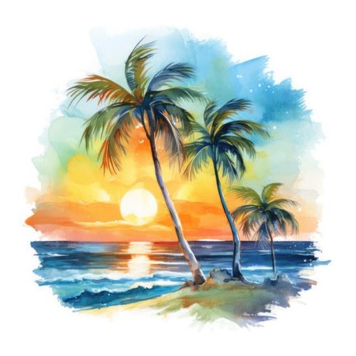 Wandbild aquarellmalerei von - wandbild:,