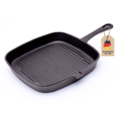 Gusseisen grillpfanne - gusseisen,