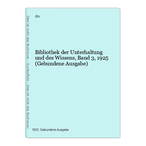 Bibliothek der unterhaltung - bibliothek,