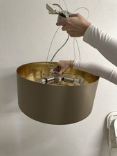 Braun/Goldene Hänge Lampe Silber - Gebraucht Sehr Guter Zustand Siehe Bilder