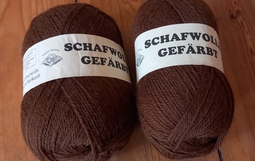 Wolle neu hochwertig braun - hochwertig,
