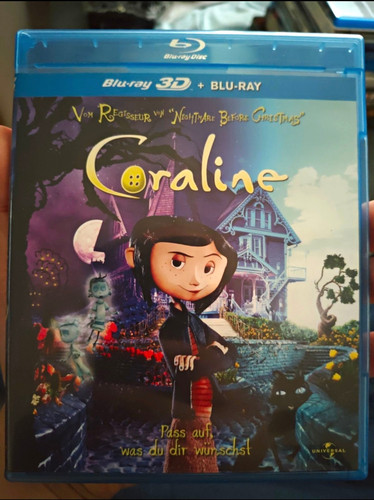 Coraline blu ray 2d - coraline, +