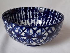 Signature Houswares, Müslischale, Schale, Bowl, blau-weiss,