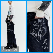 Basquiat Jeans Art Straight Relaxed W32 L32 h&m NEU Limited Ausverkauft 