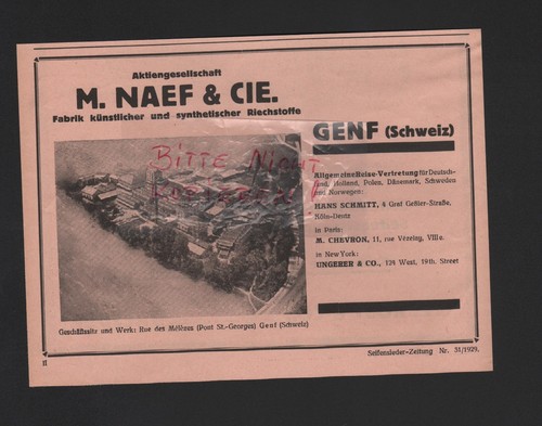 Genf werbung 1929 naef - m., &