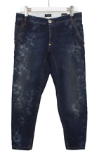 Armani Jeans Y31 Antifit-Low Crotch Herren W31 Zerrissen Verblichen Stretch Blau