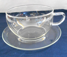 Teetasse - Jumbotasse - mit Untertasse - Trendglas Jena - 0,4 l