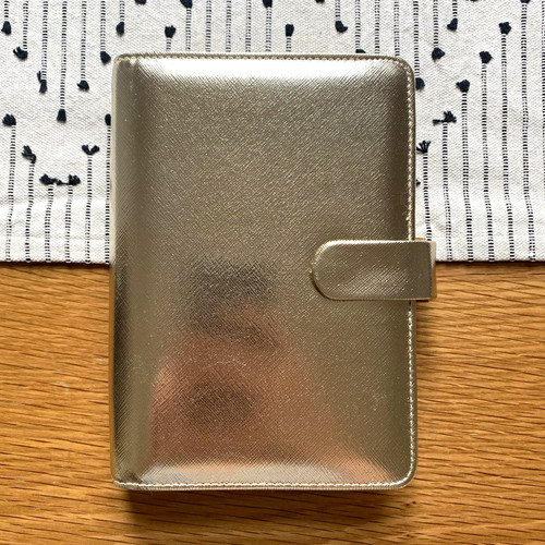 Filofax saffiano gold - gold, personal