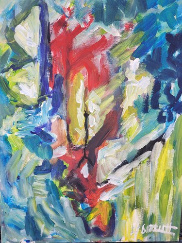 ölbild abstrakt gemälde - abstrakt,