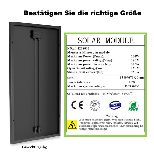 Solarmodul monokristallin 18v - solarmodul,