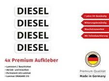 Aufkleber Diesel tanken 4x