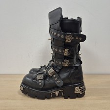 New Rock Reactor Black Leather