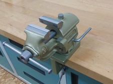 Leinen Schraubstock C80 - komplett überholt, mit Drehteller - Klemmvorrichtung