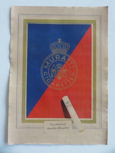 Altes werbeplakat muratti - werbeplakat,