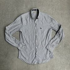 BURBERRY Herren Hemd Shirt Gr. S Regular Fit Business Casual 3413 Grau Weiß