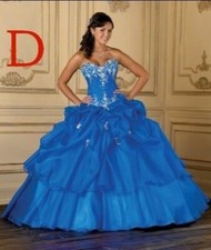 Blaues Kleid-Hochzeitskleid