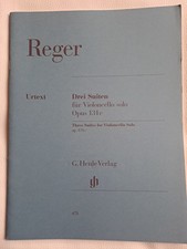 Noten, Violoncello, M. Reger