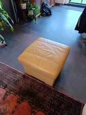 Echt Leder Beistellhocker Sitzhocker Lederhocker