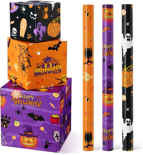 Halloween geschenkpapier - halloween,