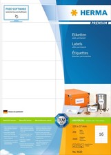 Etiketten Premium A4, weiß